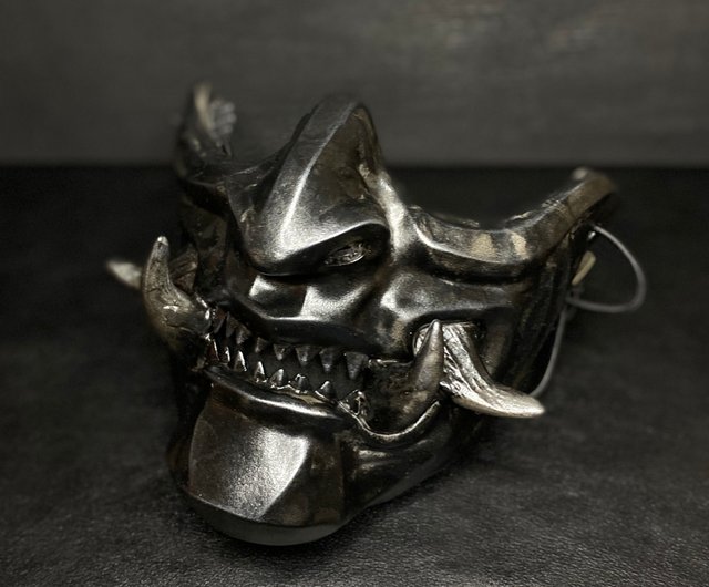 ジョージア 黒鬼ハーフマスク 着用可能なサムライメンポマスク：日本の