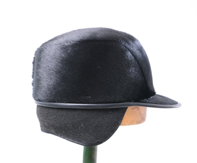 ウクライナ メンズ オットセイファーキャップ 本革毛皮帽子 ロシア風