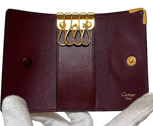 本物 Cartier カルティエ キーケース キーホルダー 4連 マストライン