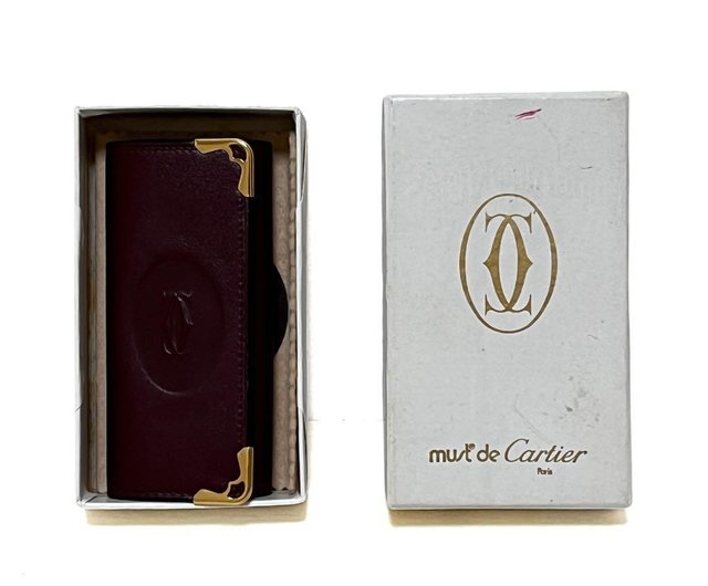 本物 Cartier カルティエ キーケース キーホルダー 4連 マストライン