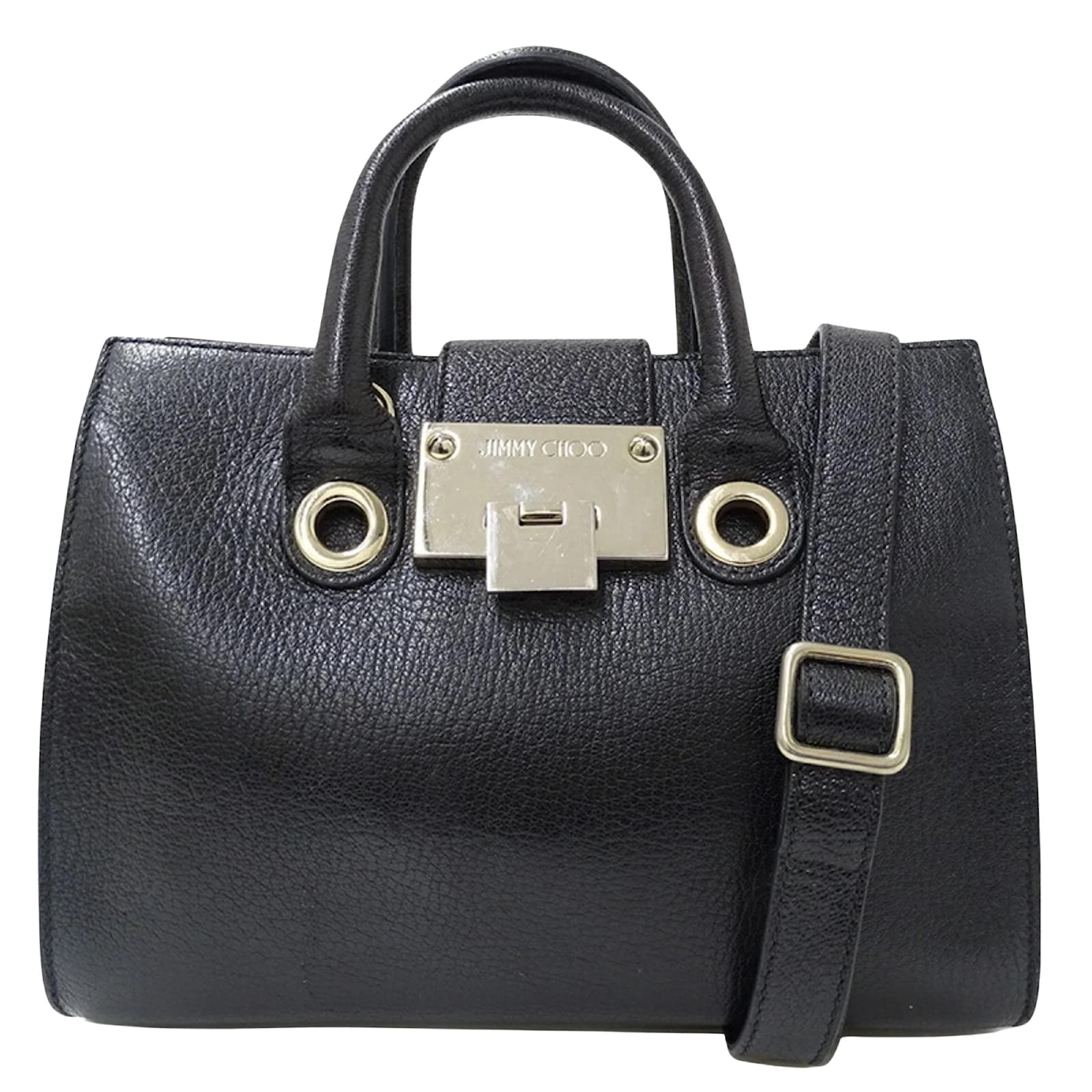 Jimmy Choo Riley Black Leather ref.1148054 - Joli Closet