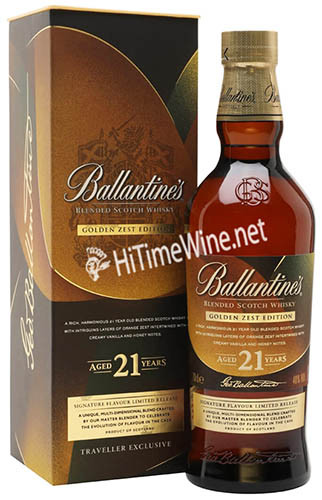 BALLANTINE'S 21YR GOLDEN ZEST EDITION 40% 700ML BLENDED SCOTCH WHISKY