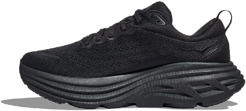 HOKA ONE Bondi 8 Mens Running Shoes - Black - Jacob Time Inc
