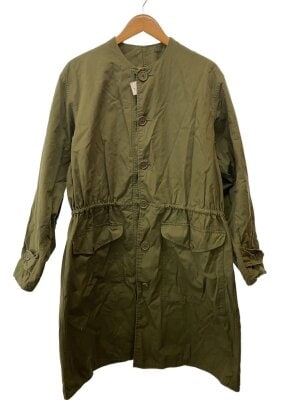 three dots(スリードッツ) / Upcycled eco fur middle coat/M