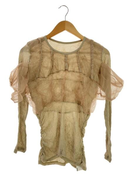 シャーリングチュールコンビカットトップMAISON SPECIAL