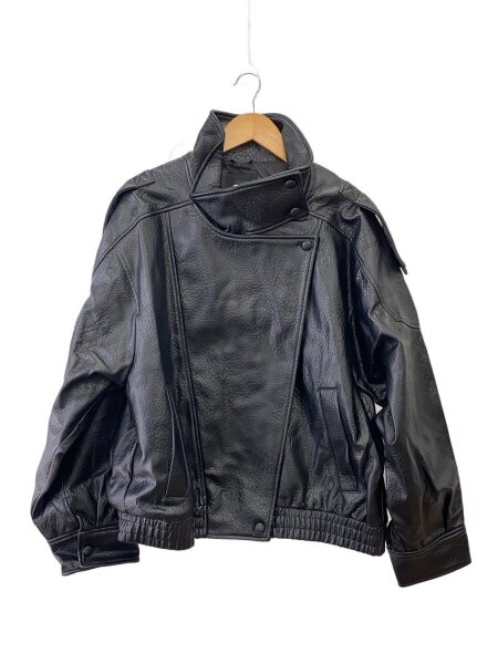 ZARA(ザラ) / レザージャケット・ブルゾン/XL/フェイクレザー/BLK/4391