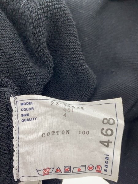 sacai(サカイ) / J/×Eric Haze/クルーネックスウェット/4/コットン/BLK