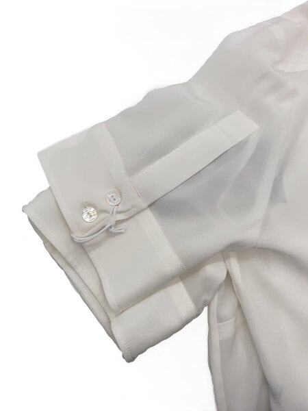 GUCCI(グッチ) / 半袖ブラウス/42/シルク/WHT/無地/Z7AV9 | 古着の販売