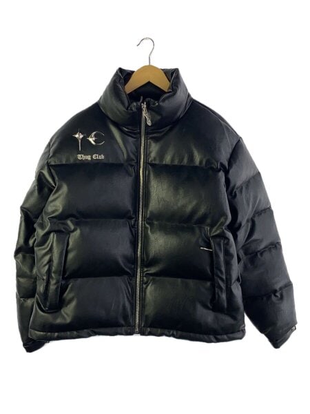 Thug Club(サグクラブ) / ダウンジャケット/2/フェイクレザー/BLK