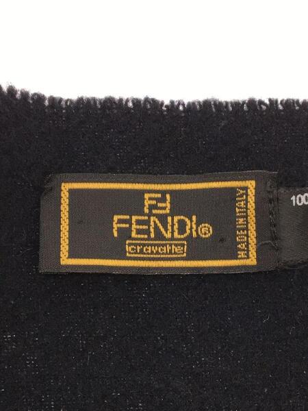 FENDI(フェンディ) / タグ解れ有/MADE IN ITALY/マフラー/ウール/NVY