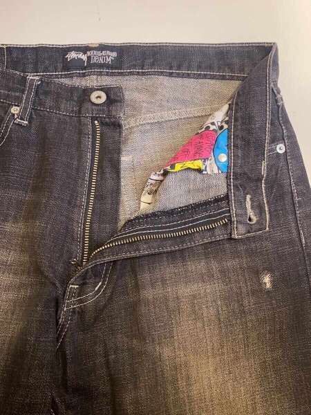 STUSSY(ステューシー) / 金タグ/ボトム/32/コットン/BLK/無地 | 古着の