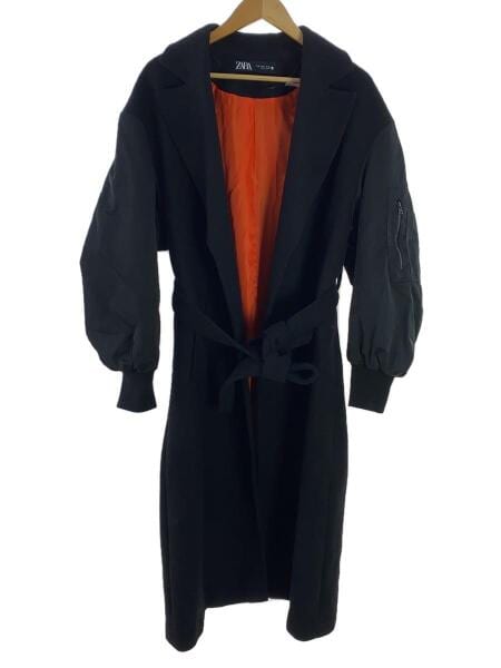 ZARA(ザラ) / マッチングボンバーコート/M/ウール/ブラック | 古着の