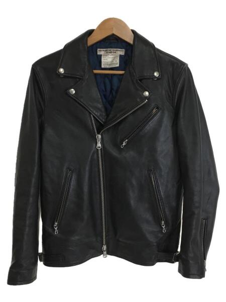 KATHARINE KATHARINE HAMNETT LONDON ブラックレザージャケット