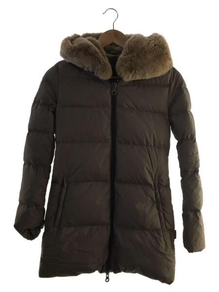 DUVETICA ロングダウンコート ブラウン 40 タヌキファー デュベティカ