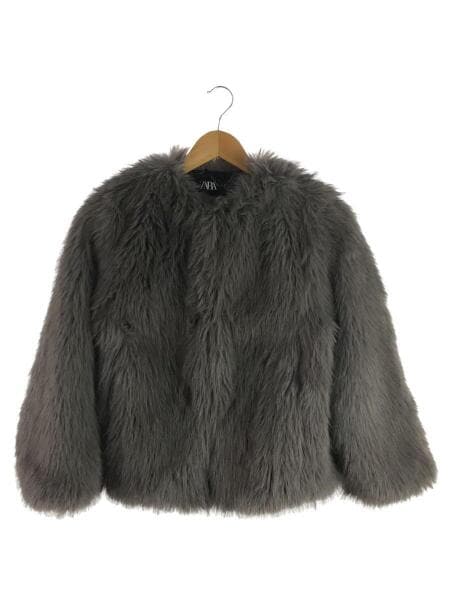 ZARA(ザラ) / ファージャケット/XS/ファー/GRY | 古着の販売・通販なら