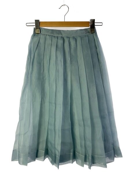 GUCCI(グッチ) / シルクプリーツロングスカート/12/シルク/BLU/772835