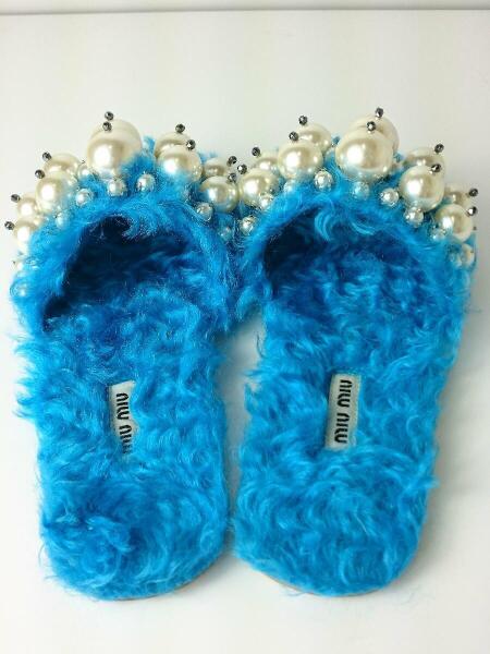 MIU MIU(ミュウミュウ) / ファー/フェイクパール/サンダル/5XX115