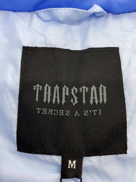 TRAPSTAR(トラップスター) / ダウンベスト/M/ポリエステル/BLU/無地
