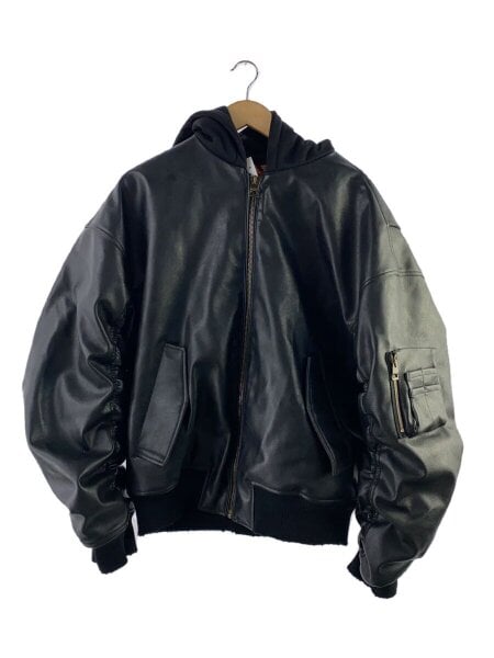 ZARA(ザラ) / レザージャケット・ブルゾン/L/ポリエステル/BLK/5320
