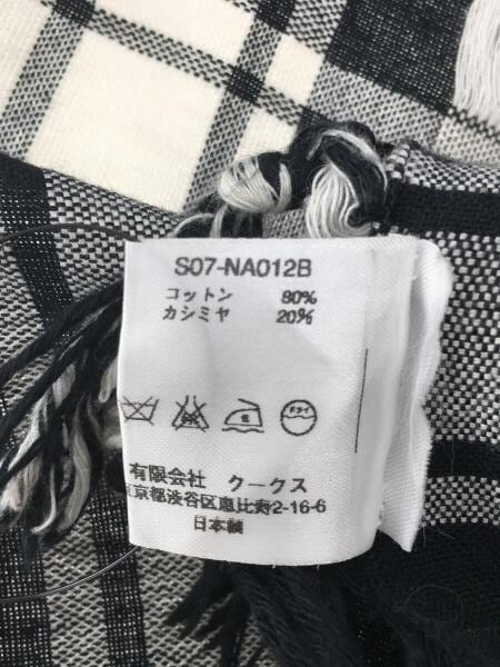 NUMBER (N)INE(ナンバーナイン) / ストール/コットン/BLK | 中古品の