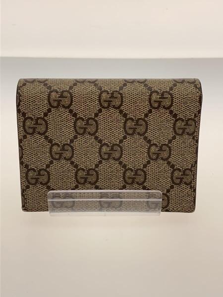 GUCCI(グッチ) / ×ばなにゃ/2つ折り財布_GGスプリーム/PVC/BEG