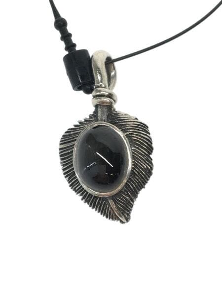 SAAD(サード) / オニキス/ハートフェザー/ペンダントトップ/SV925