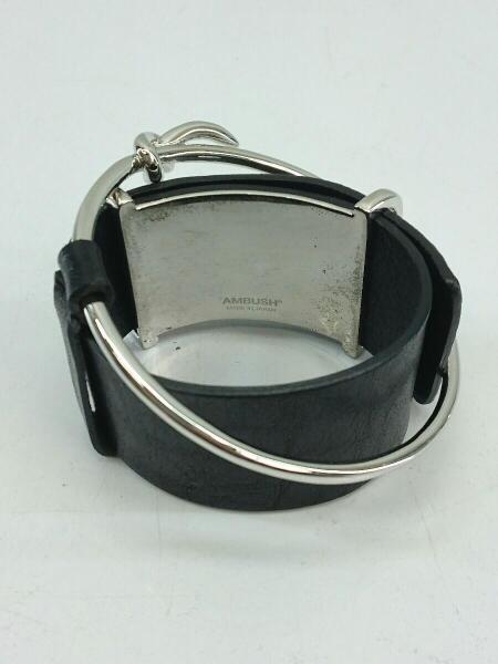 AMBUSH(アンブッシュ) / ブレスレット/レザー/ブラック/シルバー/アン