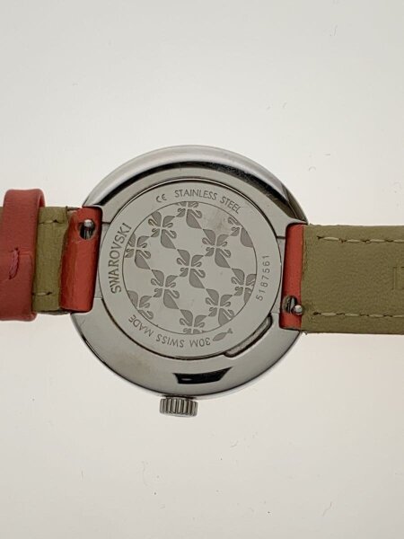 Swarovski(スワロフスキー) / クォーツ腕時計/アナログ/レザー/WHT/PNK