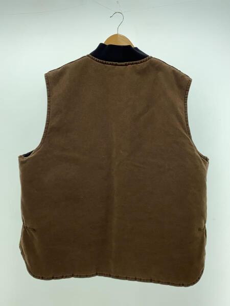 Carhartt(カーハート) / USA製/革タグ/ベスト/XXL/コットン/ブラウン