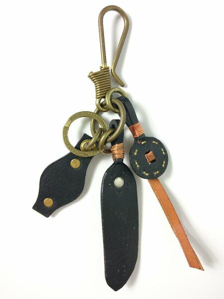 CALEE(キャリー) / キーホルダー/キーリング/レザー/フェザー/中古