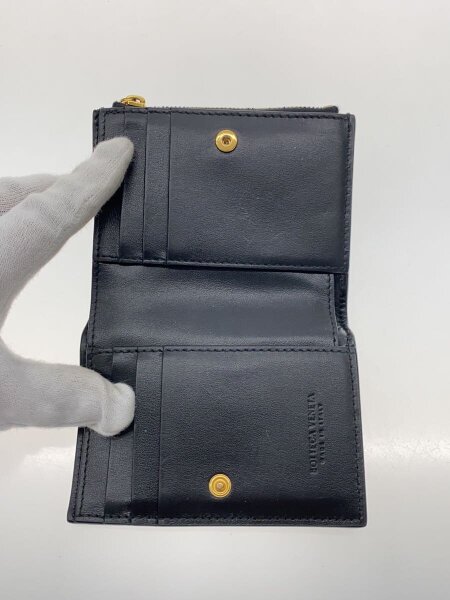 BOTTEGA VENETA(ボッテガヴェネタ) / 2つ折り財布/レザー/ブラック