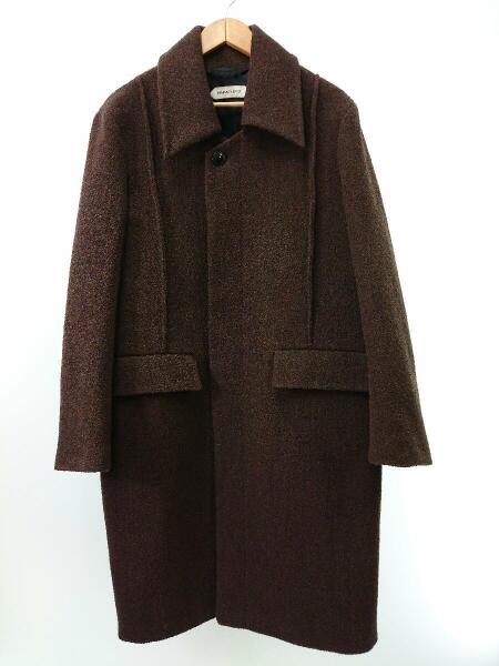 NAMACHEKO(ナマチェコ) / コート/M/ウール/BRW/WALFANG PIN TUCK COAT