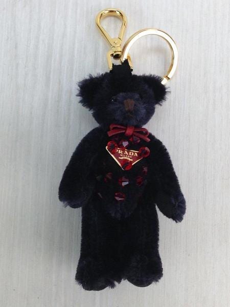 PRADA(プラダ) / キーホルダー/--/BLK/ビーズ/テディーベア/ベア