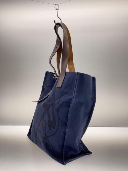 HERMES(エルメス) / トートバッグ/キャンバス/NVY/総柄 | 中古品の販売