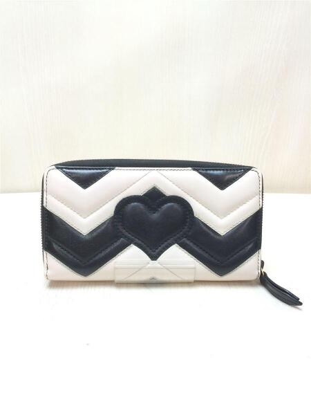 GUCCI(グッチ) / 長財布/レザー/WHT/レディース/ラウンドファスナー