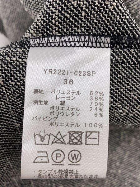 yori スプリングツイードライクブラウスグレー