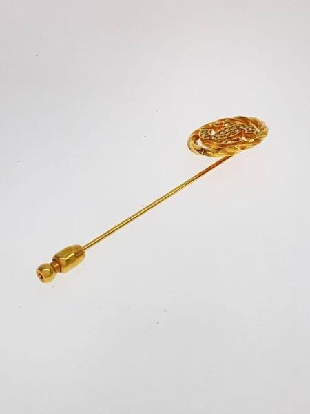 CHANEL(シャネル) / ピンブローチ/--/GLD/レディース/ストーン2個欠品