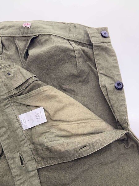 OUTIL(ウティ) / PANTALON LIMOGES/アーミーパンツ/2/コットン/KHK
