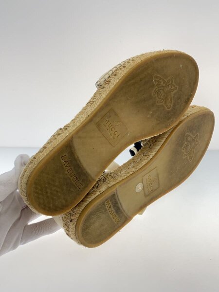 GUCCI(グッチ) / GGマーモント/エスパドリーユ/サンダル/37/WHT/631545