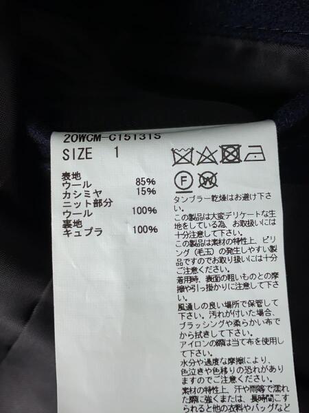 kolor(カラー) / 20AW/ウールカシミヤステンカラーコート/サイズ：1