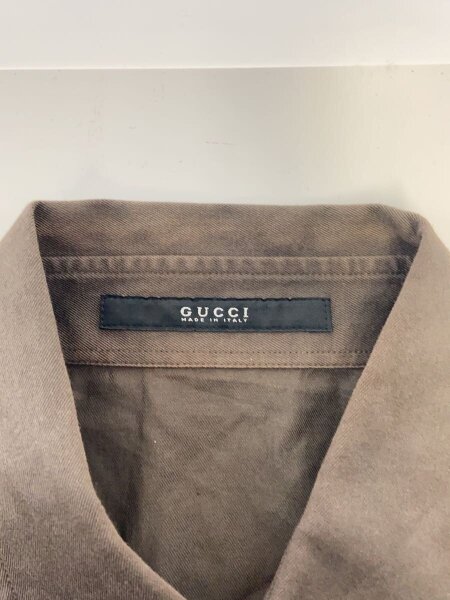 GUCCI(グッチ) / 長袖シャツ/38/コットン/BRW/208749 Z0868 | 古着の