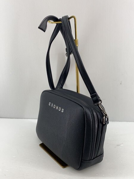 CRONOS(クロノス) / ショルダーバッグ/フェイクレザー/BLK | 中古品の