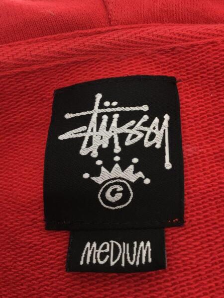 STUSSY(ステューシー) / ジップパーカー/M/コットン/RED | 古着の販売