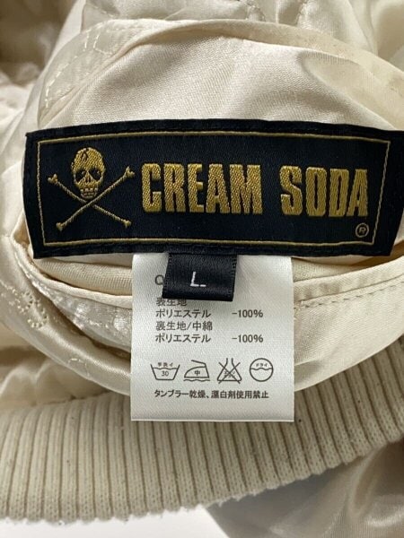 CREAM SODA(クリームソーダ) / スカジャン/L/ポリエステル/BLU/スカル