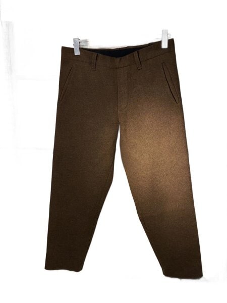 SUNSEA(サンシー) / 19AW/CUT OFF MELTON PANTS/ボトム/2/ウール/BRW