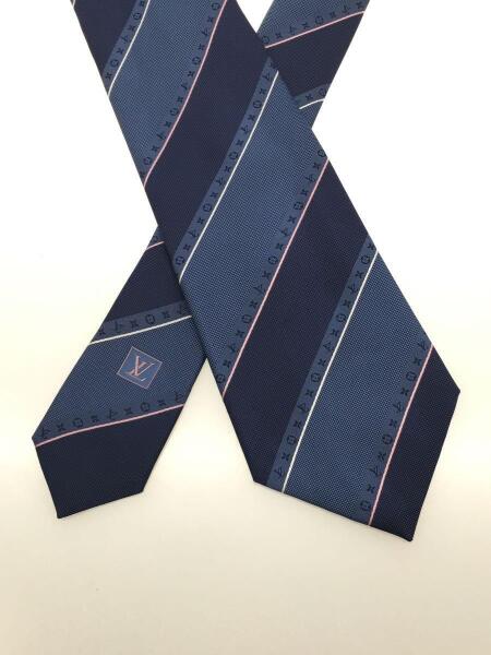LOUIS VUITTON(ルイヴィトン) / ネクタイ/シルク/BLU/ストライプ
