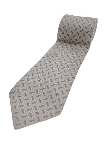 CHANEL(シャネル) / ココマーク/ネクタイ/シルク/WHT/メンズ// | 中古