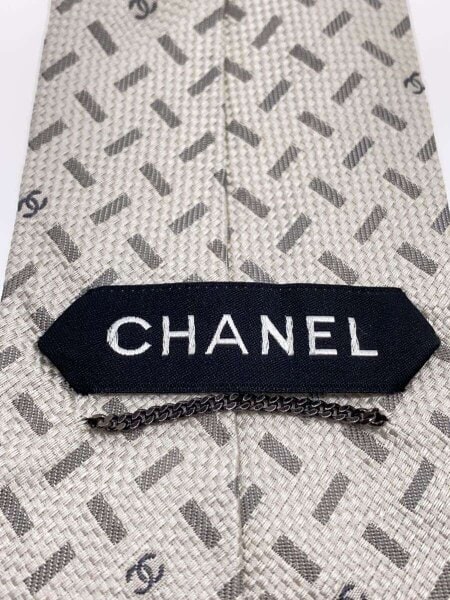CHANEL(シャネル) / ココマーク/ネクタイ/シルク/WHT/メンズ// | 中古