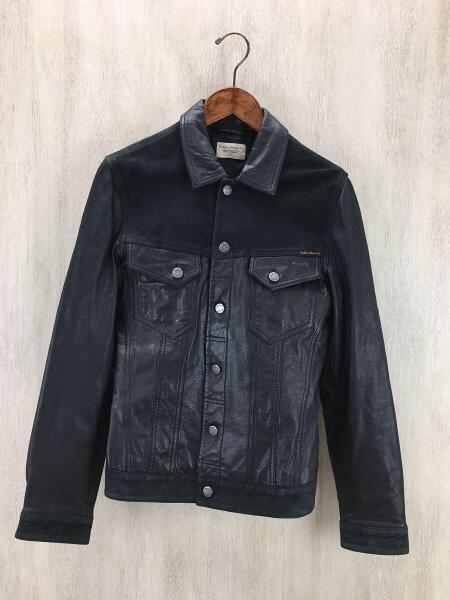 Nudie Jeans Co. ブラックレザージャケット XS 【公式通販】