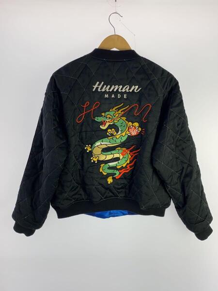 HUMAN MADE(ヒューマンメイド) / スカジャン/L/レーヨン/BLU/無地